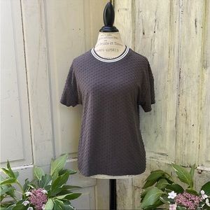 DR2 gray knitted Tee   Size M